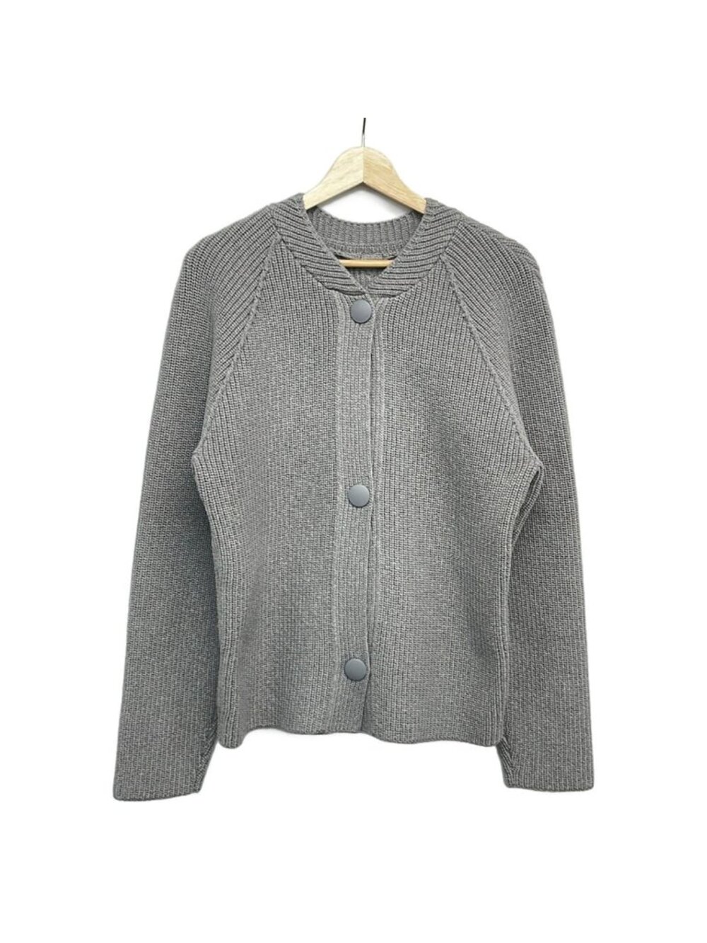 Louis Vuitton Long Sleeve Sweater Gray Crew M